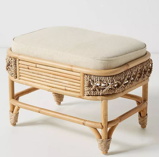 Marigny Rattan Ottoman thumbnail 2