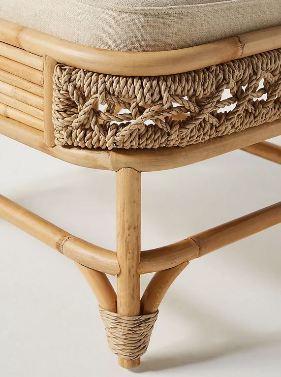 Marigny Rattan Ottoman thumbnail 3