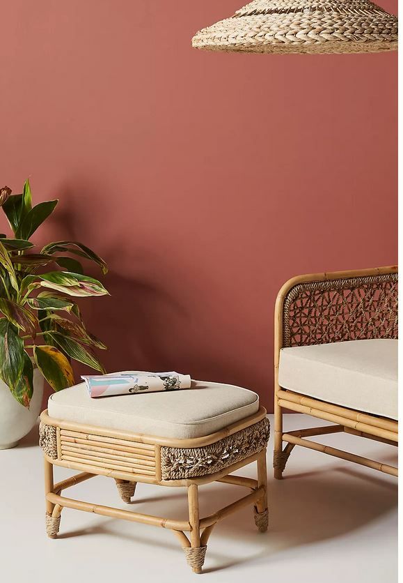 Marigny Rattan Ottoman thumbnail 4