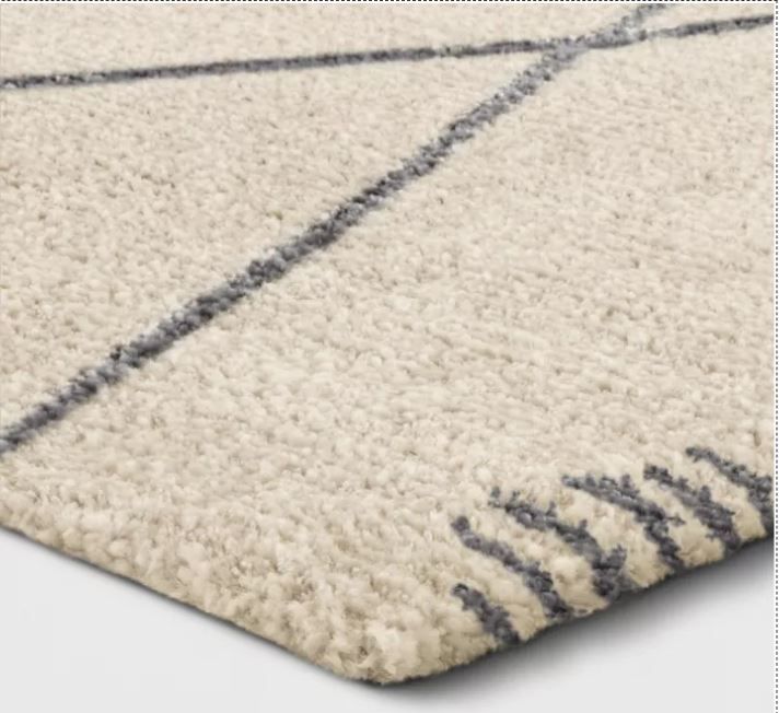 Glacier Diamond Woven Runner Rug-7'x10' thumbnail 2