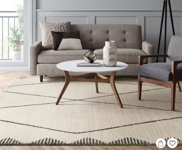 Glacier Diamond Woven Runner Rug-7'x10' thumbnail 3