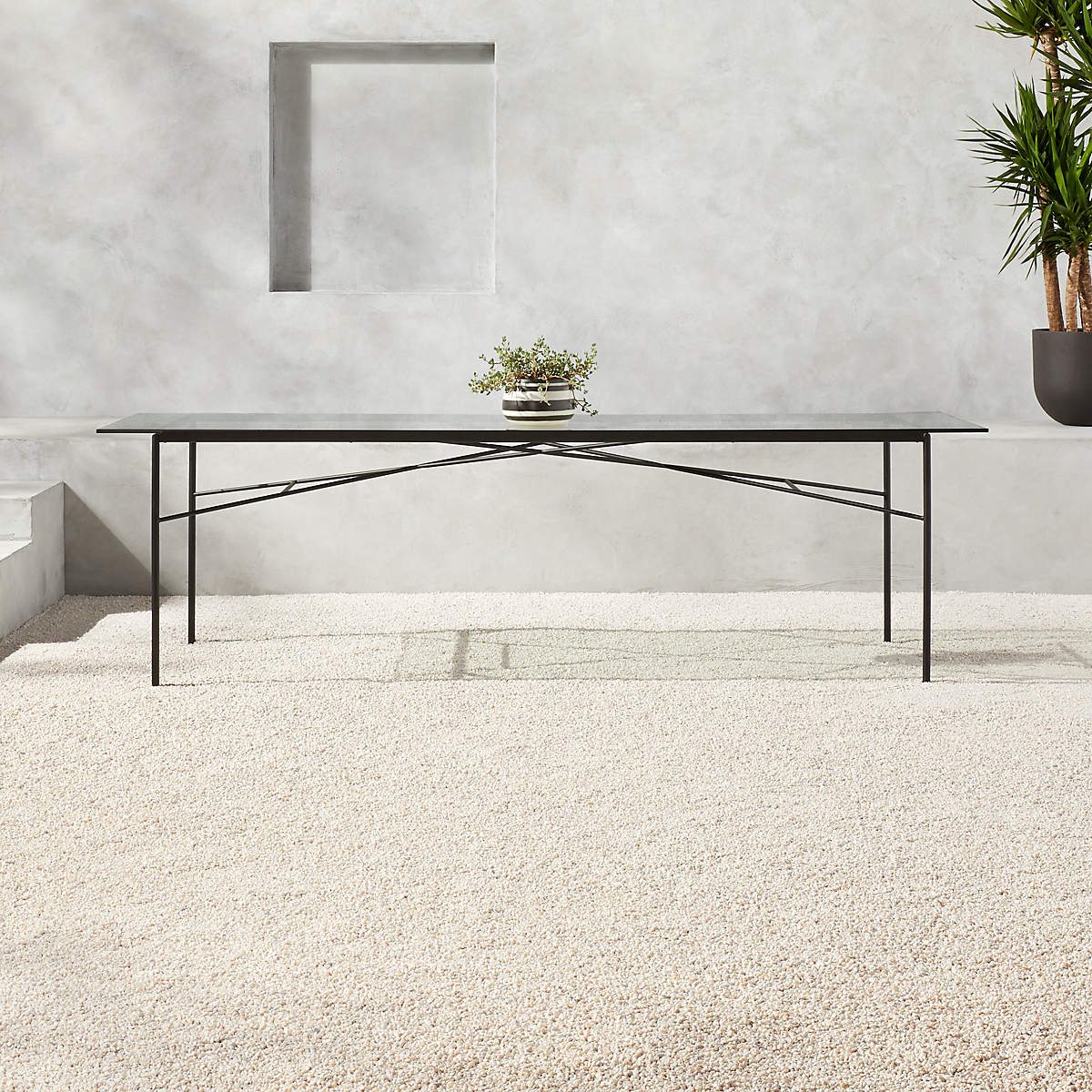 LARGE PAVILION GLASS DINING TABLE MODEL thumbnail 2