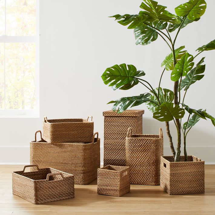 Modern Weave Basket Storage Collection Natural thumbnail 3