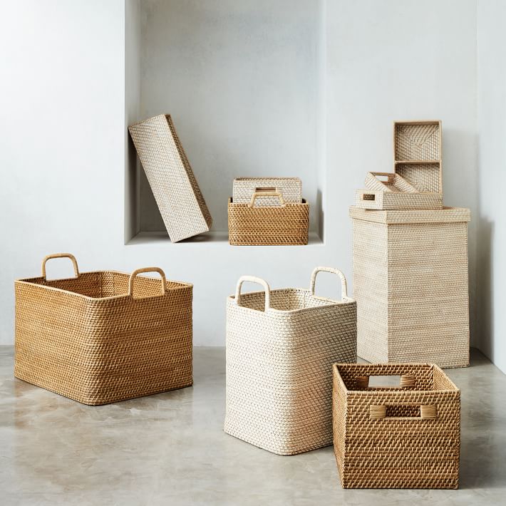 Modern Weave Basket Storage Collection Natural thumbnail 4