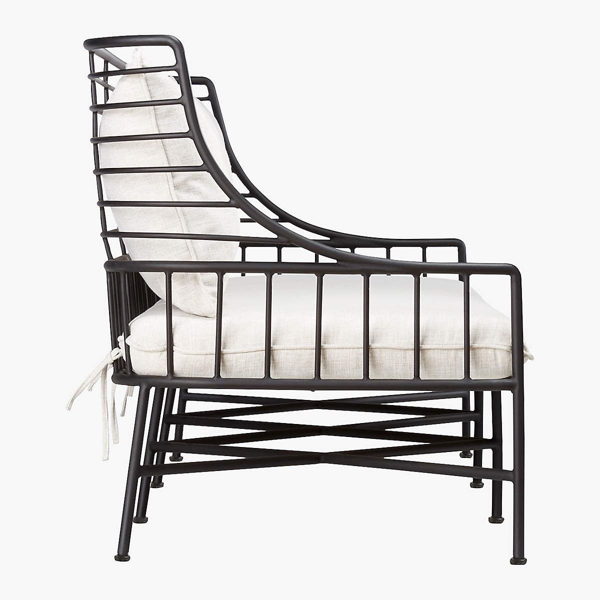 BRETON BLACK METAL SOFA thumbnail 5