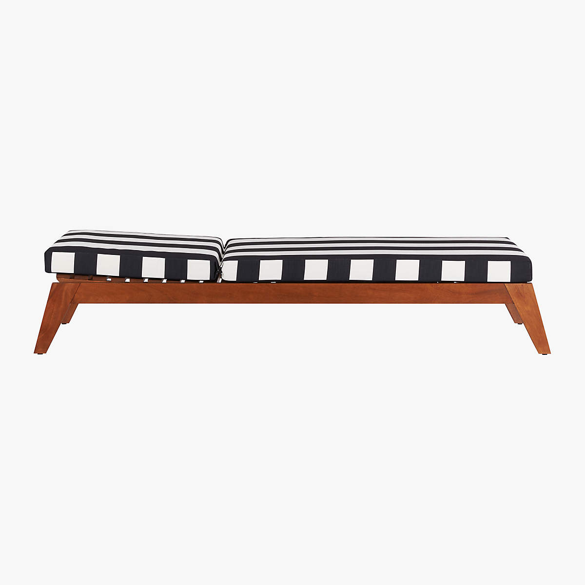 FILAKI LOUNGER WITH BLACK AND WHITE STRIPE CUSHION thumbnail 4