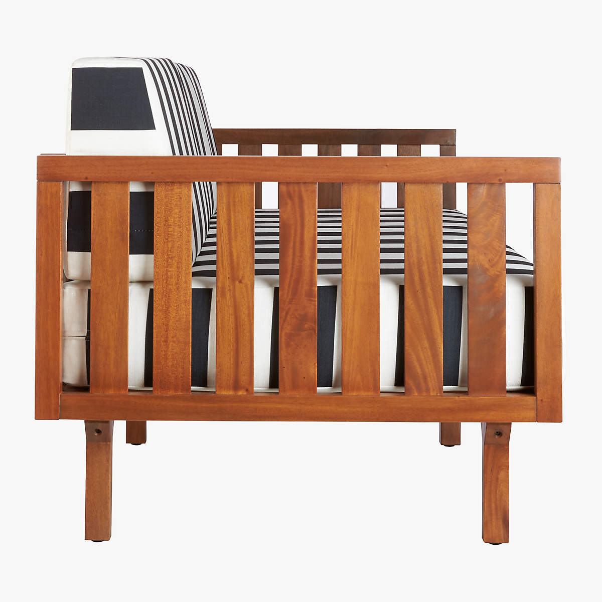 TROPEZ BLACK AND WHITE STRIPE SOFA thumbnail 4