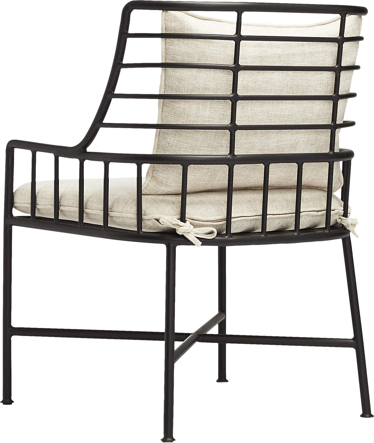 BRETON BLACK METAL DINING CHAIR thumbnail 3