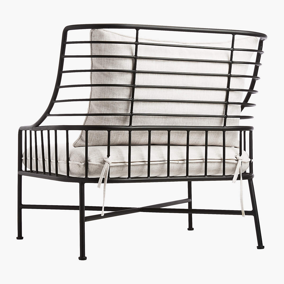 BRETON BLACK METAL CHAIR thumbnail 2