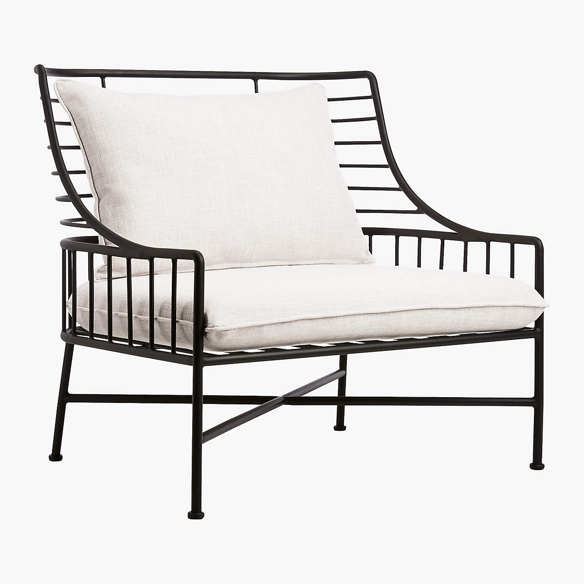 BRETON BLACK METAL CHAIR thumbnail 3