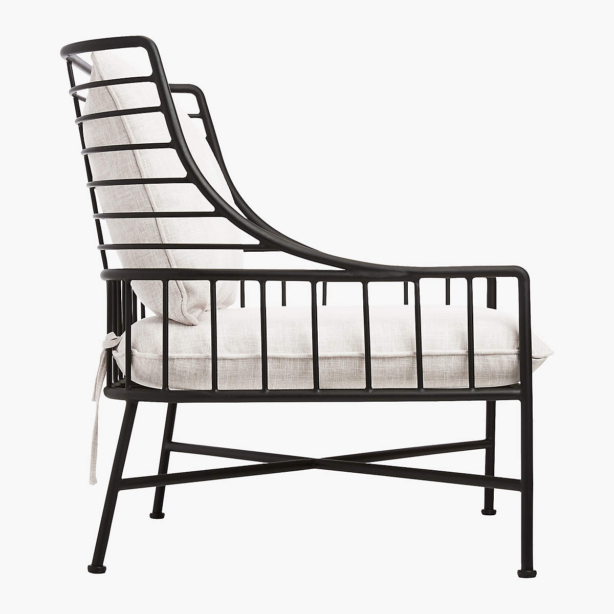 BRETON BLACK METAL CHAIR thumbnail 4