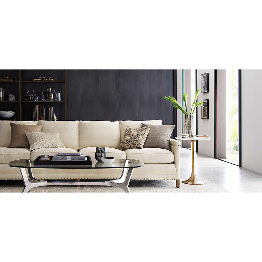 Nero White Marble Accent Table thumbnail 2