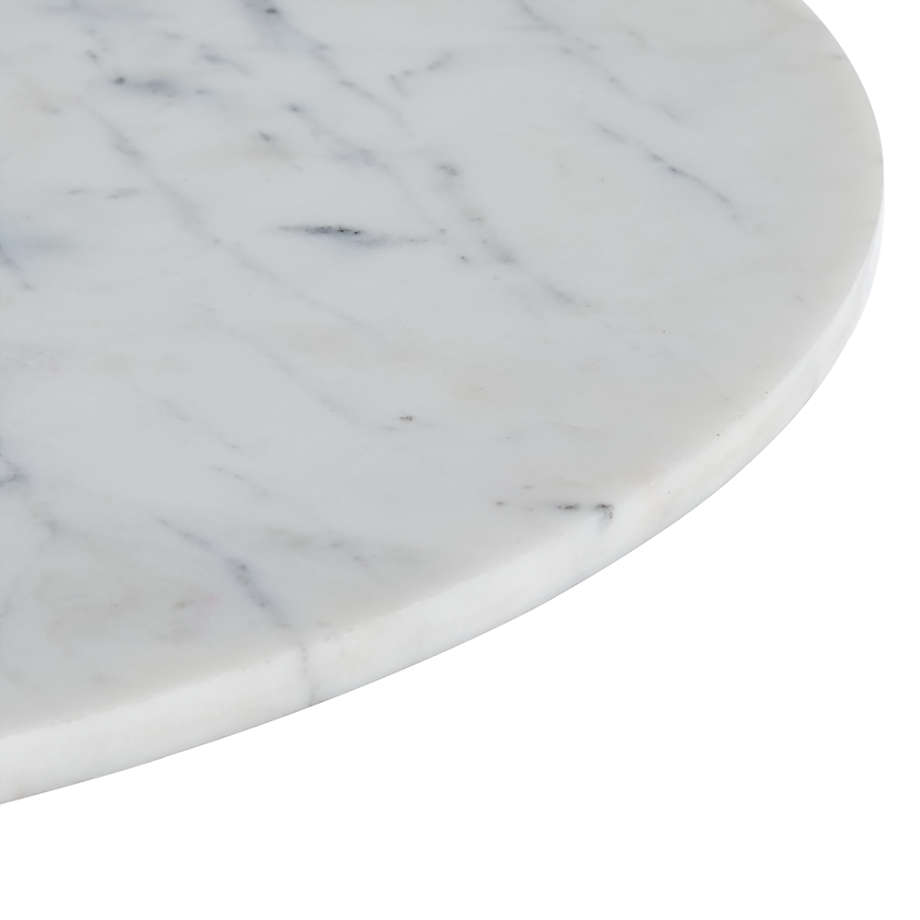 Nero White Marble Accent Table thumbnail 3