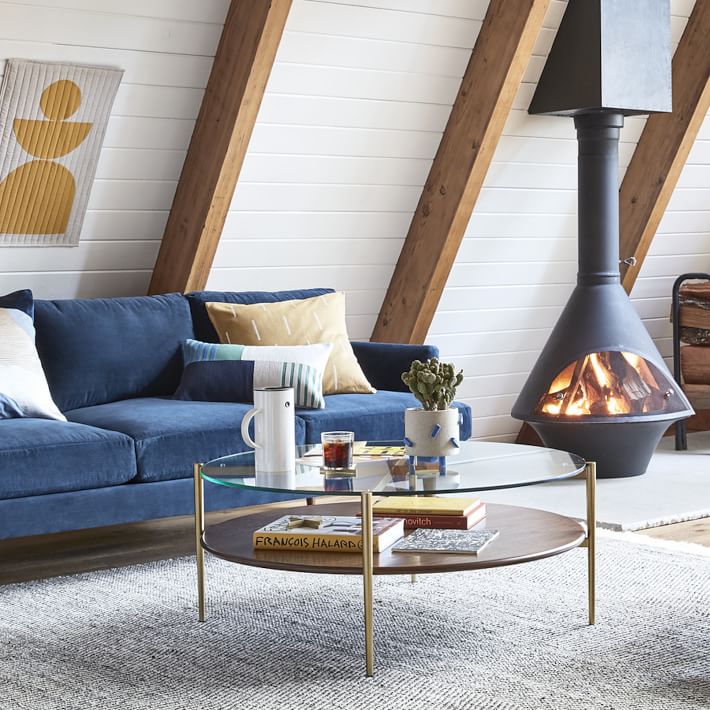Mid Century Art Display Round Coffee Table thumbnail 2