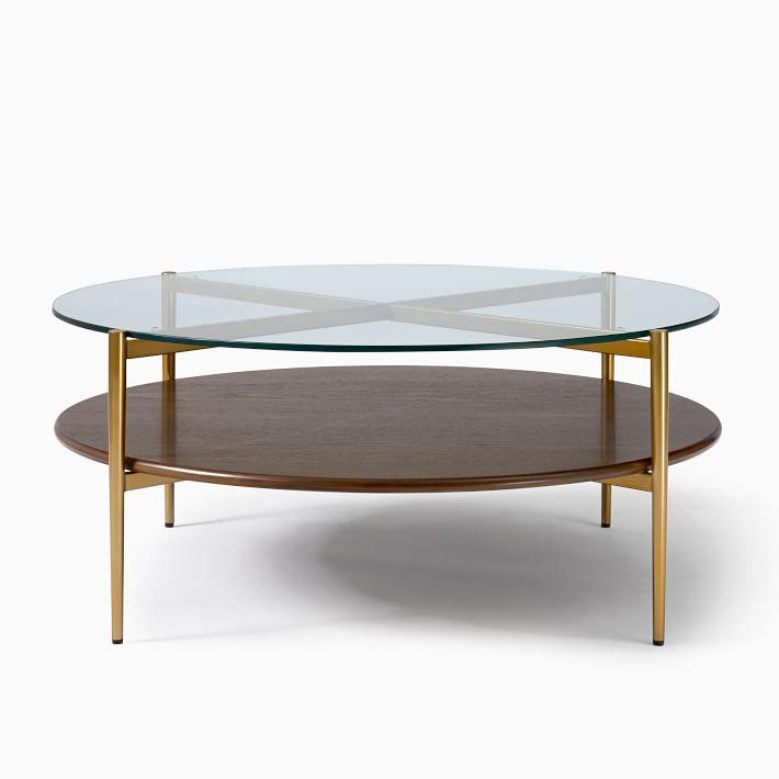 Mid Century Art Display Round Coffee Table thumbnail 3