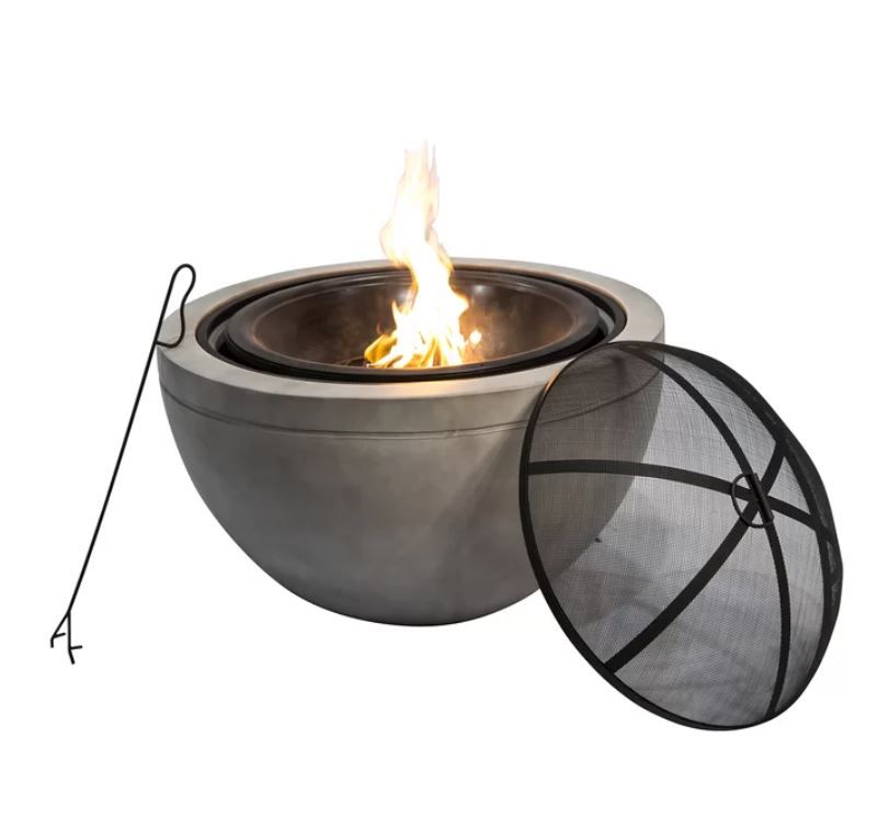 Colis Concrete Wood Burning Fire Pit thumbnail 5