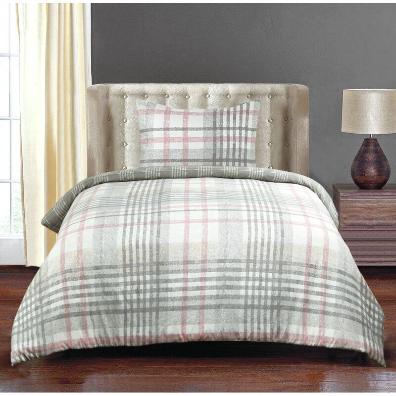 Boggess Microfiber Reversible Duvet Cover Set thumbnail 2