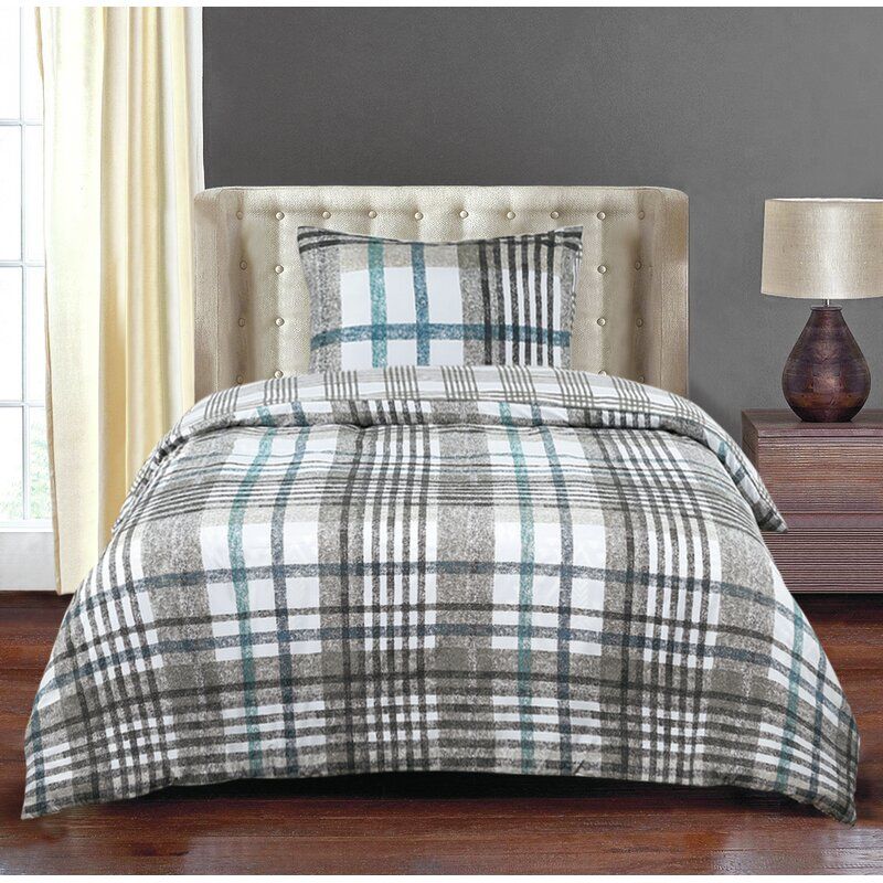 Boggess Microfiber Reversible Duvet Cover Set thumbnail 2