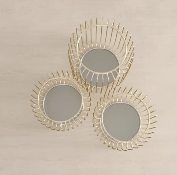 3 Piece Metal Hurricane Set Larze thumbnail 2