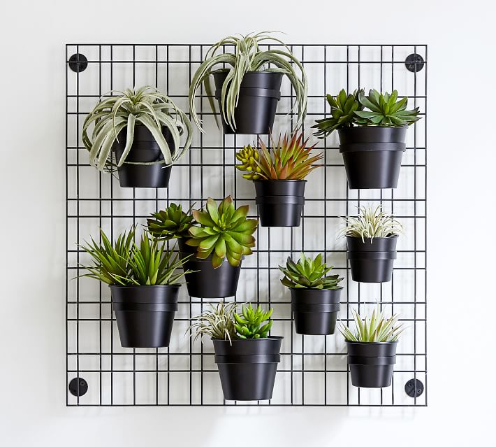 Outdoor Garden Wall Grid Black thumbnail 4