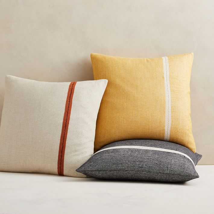 Silk Mono Stripe Pillow Cover thumbnail 2