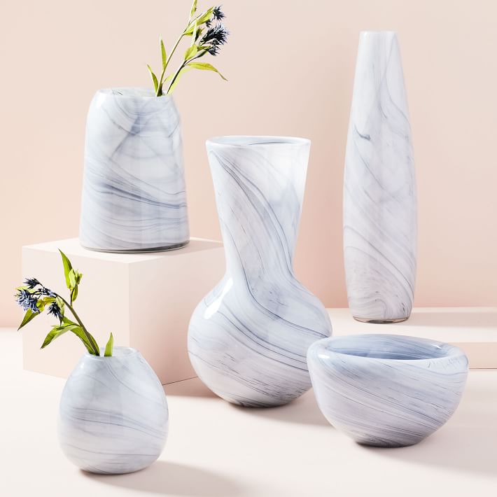Marbled Glass Vases thumbnail 2