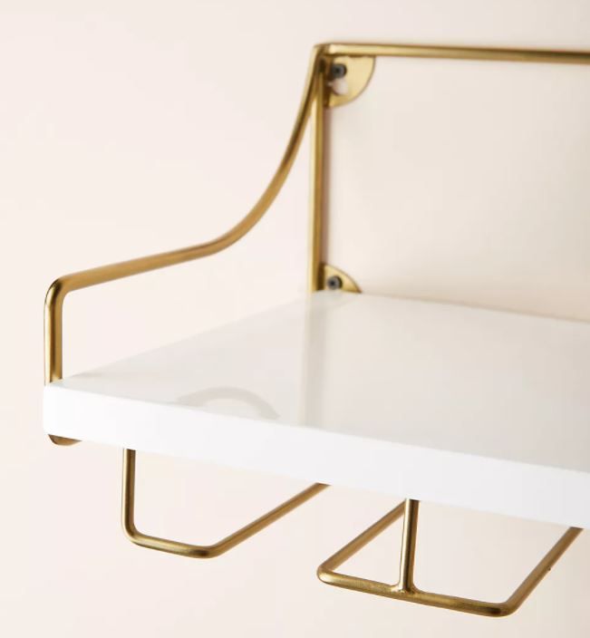Mayfair Wall Mounted Wine Glass Shelf thumbnail 2