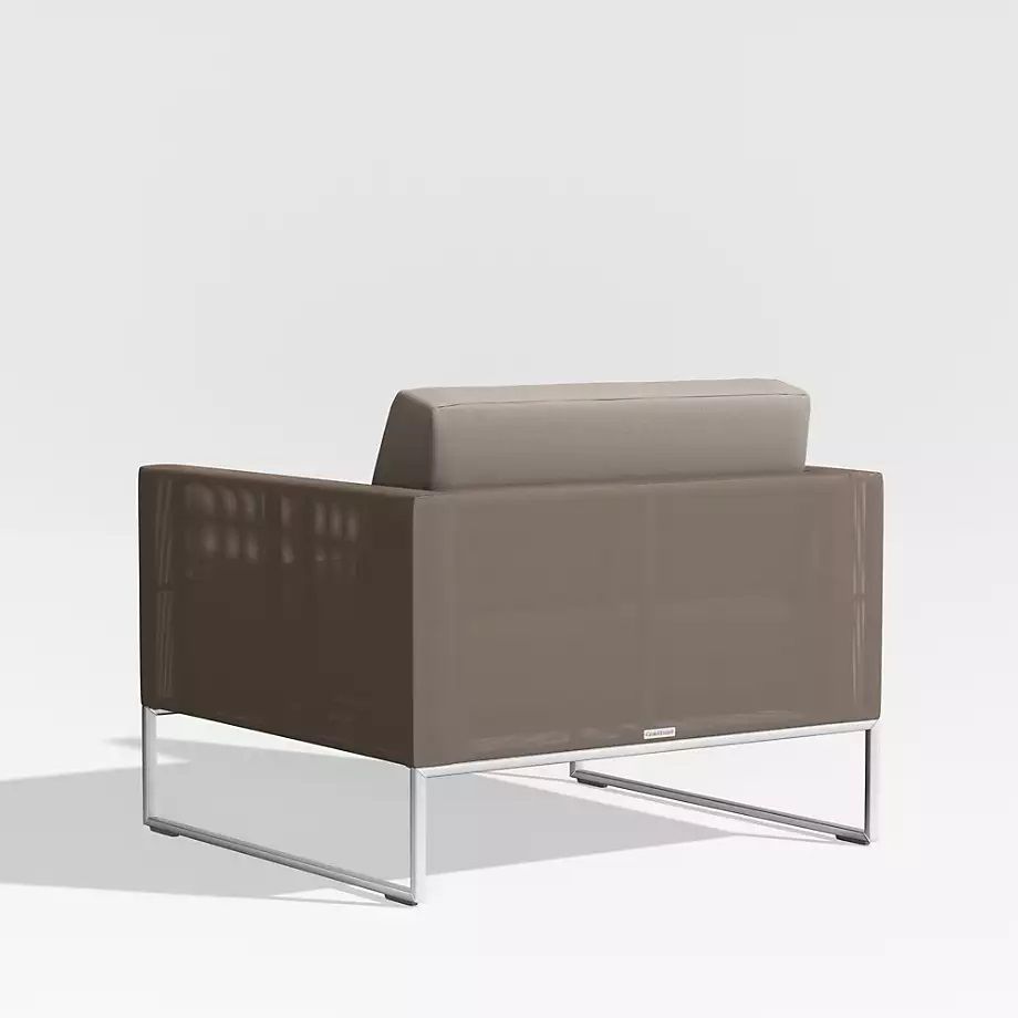 Dune Taupe Lounge Chair with Sunbrella Cushions thumbnail 2