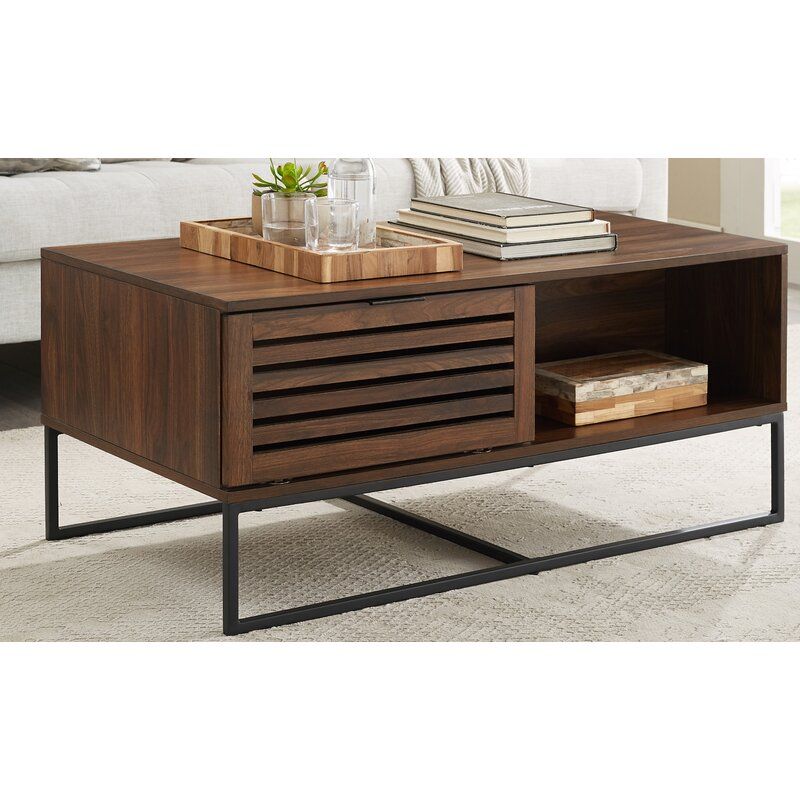 Visconti Boho Slat Door Coffee table thumbnail 2