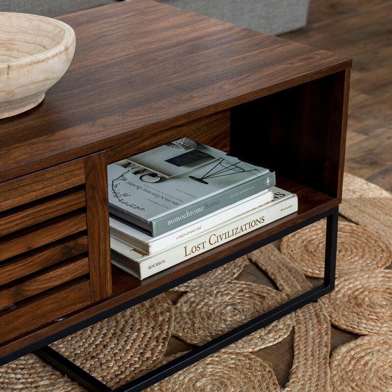 Visconti Boho Slat Door Coffee table thumbnail 3