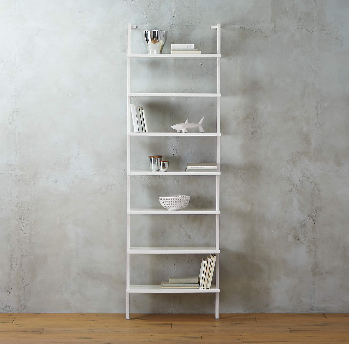STAIRWAY WHITE WALL MOUNTED BOOKCASE thumbnail 4