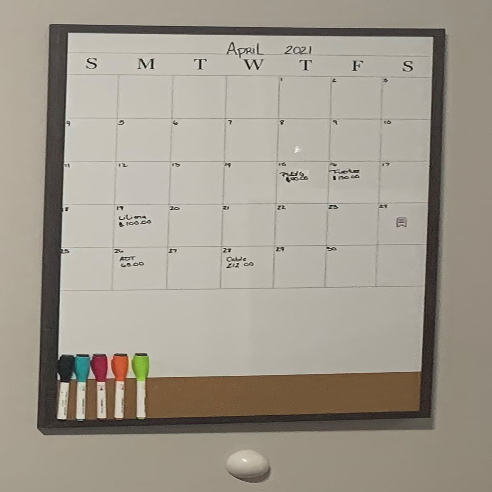 Customer Erasable Calender thumbnail 2