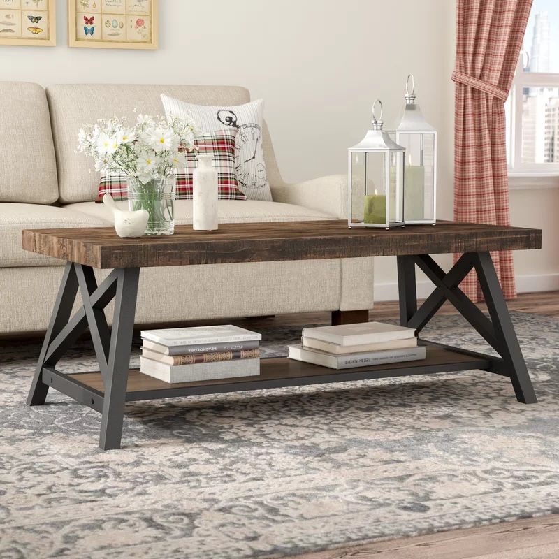 Isakson Trestle Coffee Table thumbnail 4