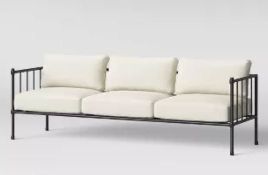 Fernhill Metal Patio Sofa Linen thumbnail 2