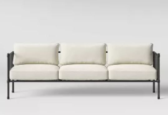 Fernhill Metal Patio Sofa Linen thumbnail 4