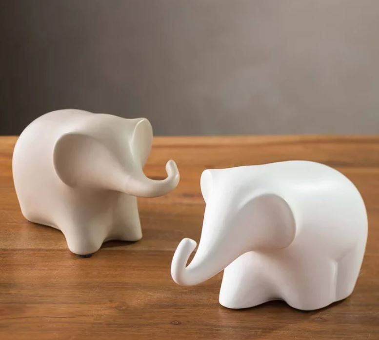 2 Piece Loving Tubby Elephant Figurine Set thumbnail 5
