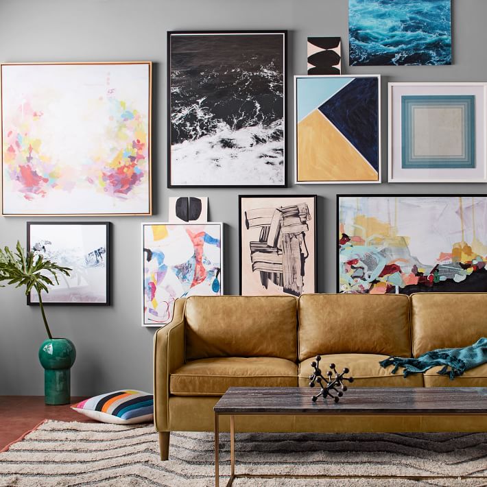 Minted for west elm Breathe by Svitlana Martynjuk with frame thumbnail 2