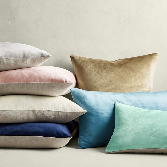 Solid Velvet Pillow Cover thumbnail 2