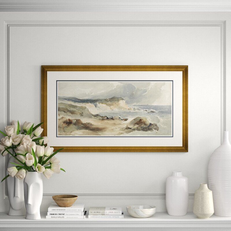 Robert Brandard Coast Scene with Figures Picture Frame thumbnail 2