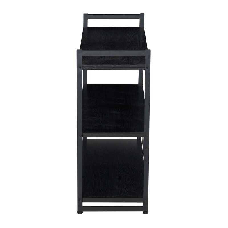 Onyx 3 Tier Wide Stylish Etagere Bookcase thumbnail 4