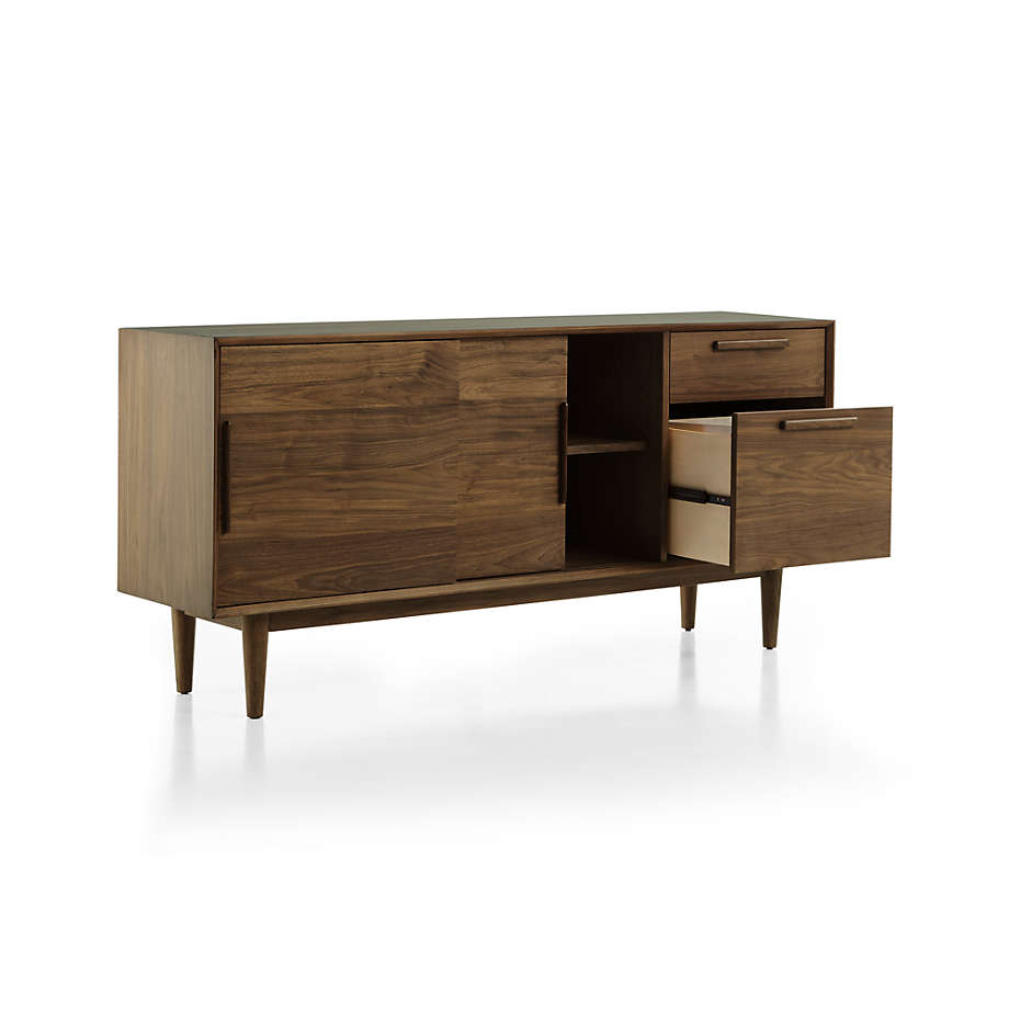 Tate Walnut CredenzaMedia Console thumbnail 3
