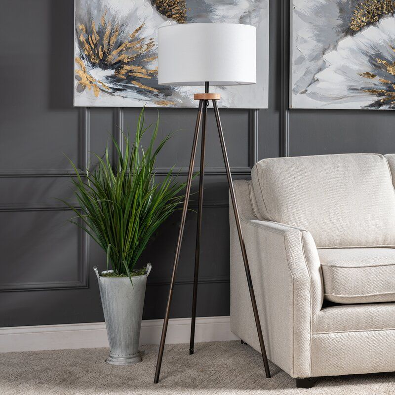 Mccown Retro Tripod Floor Lamp thumbnail 3