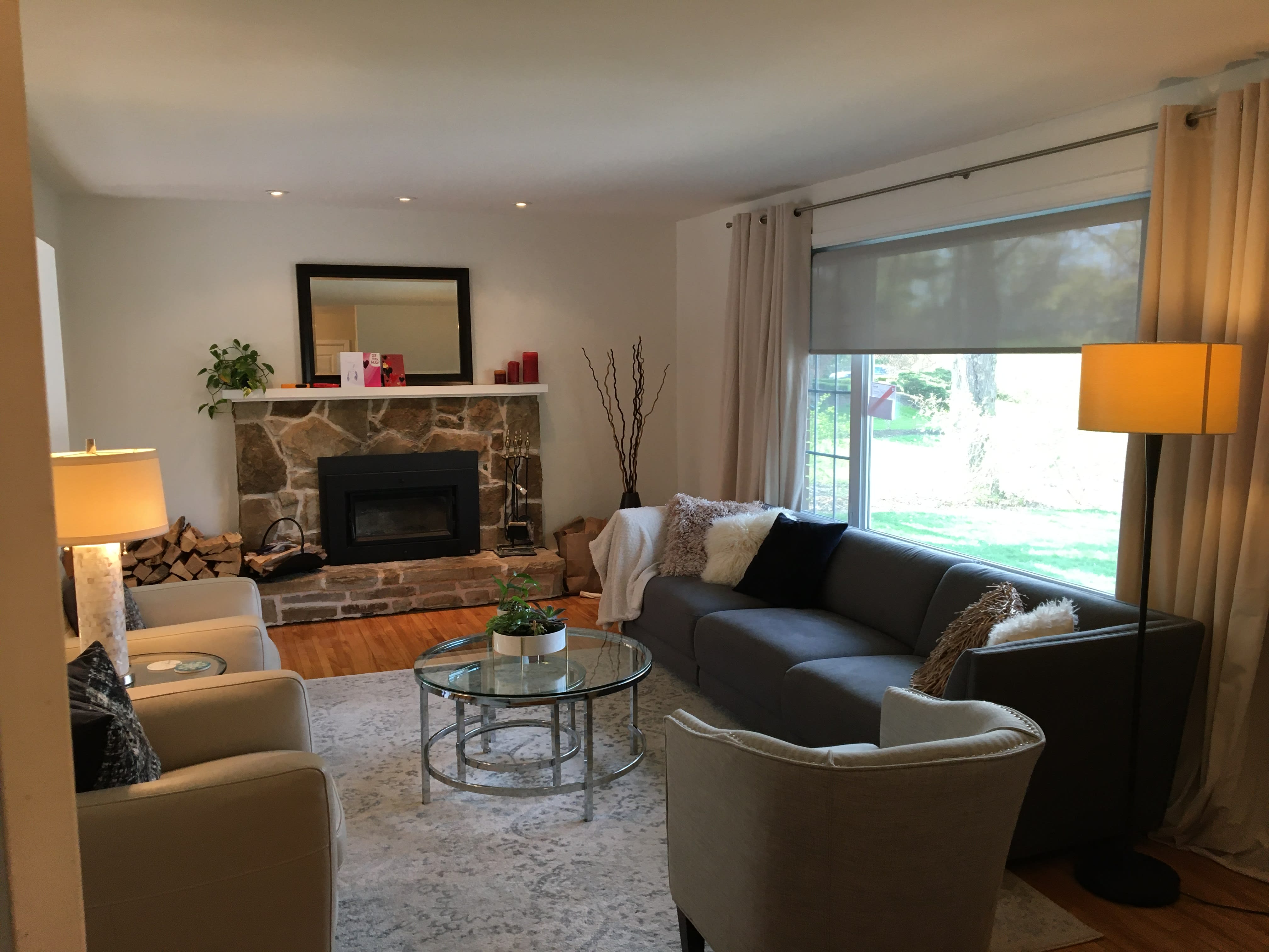 Customer Long grey modular sofa thumbnail 4