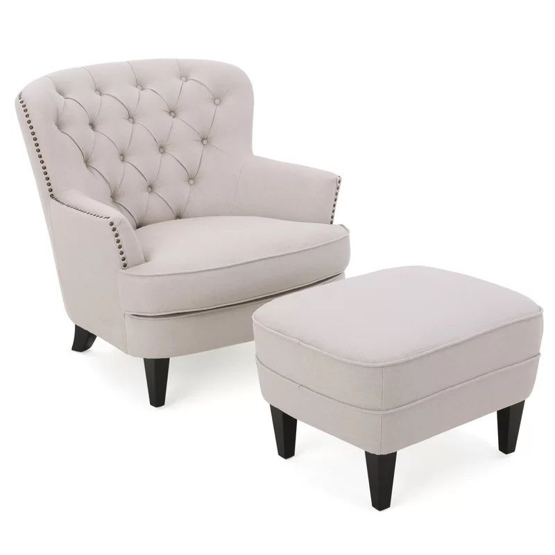 Heywood Tufted Polyester Armchair thumbnail 2