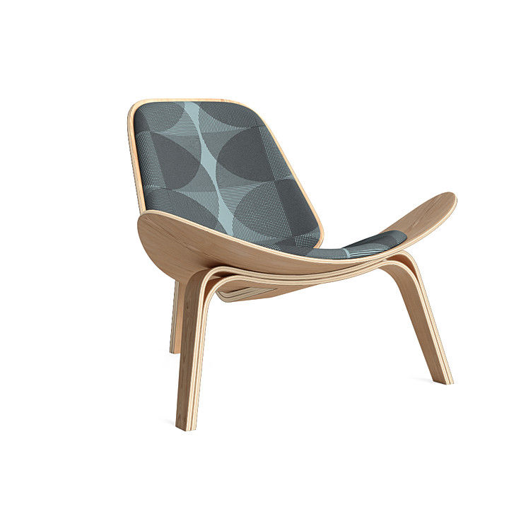 Latte Vita Lounge Chair in Blue Vision thumbnail 3