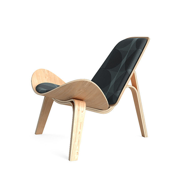 Latte Vita Lounge Chair in Blue Vision thumbnail 5