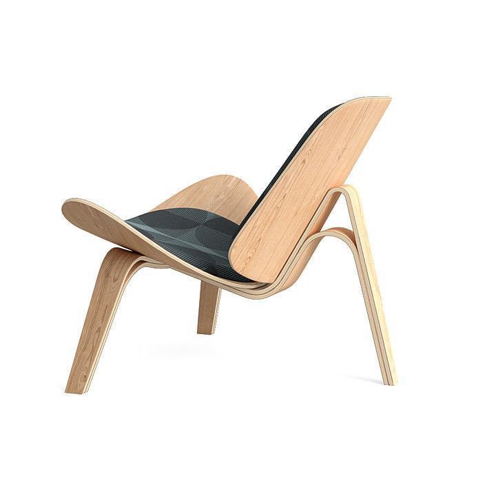 Latte Vita Lounge Chair in Blue Vision thumbnail 6