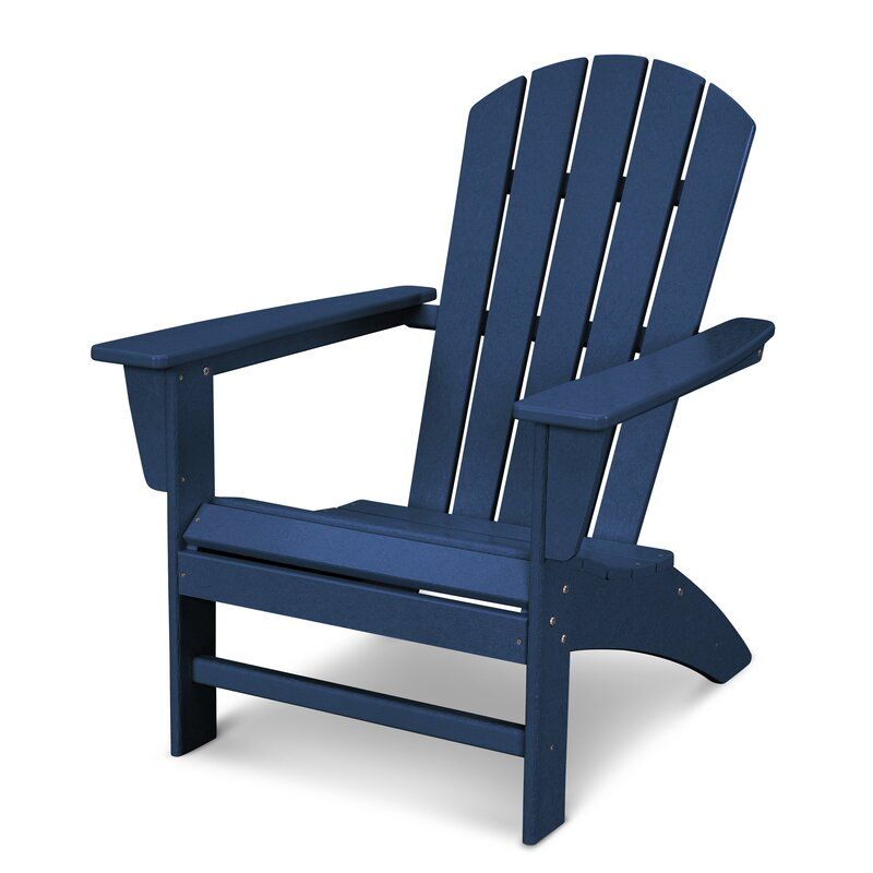 Nautical Recycled Plastic Adirondack Chair thumbnail 2