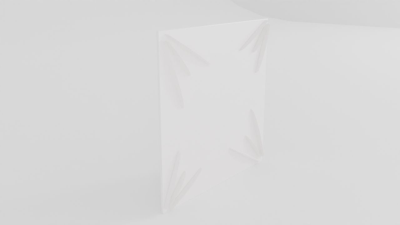 Traverso Modern Fiber Wall Paneling in Pure White thumbnail 2
