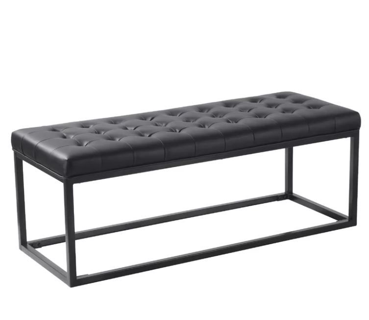 Feld Faux Leather Bench thumbnail 2